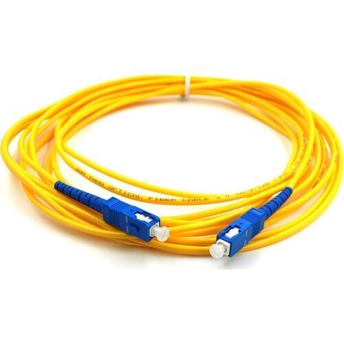 5 pcs SC-SC UPC Duplex Single Mode Fibre Patch Cord Fiber Cable Jumper 3m