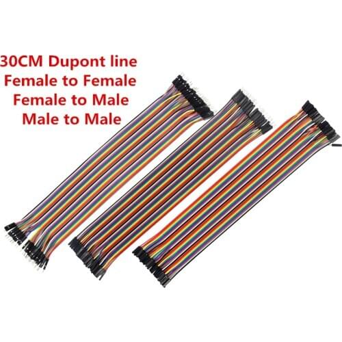 Dupont Line 30cm Male To Male / Female To Male Or Female To Female Jumper Wire Dupont Cable For DIY KIT