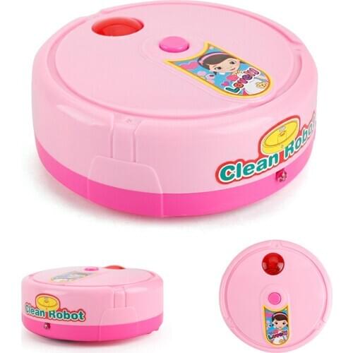 New Dollhouse Electric Music Cleaning Machine Vacuum Cleaner Sweeping Robot Toy Children Toy Pretend Play Tools Educationa Toys