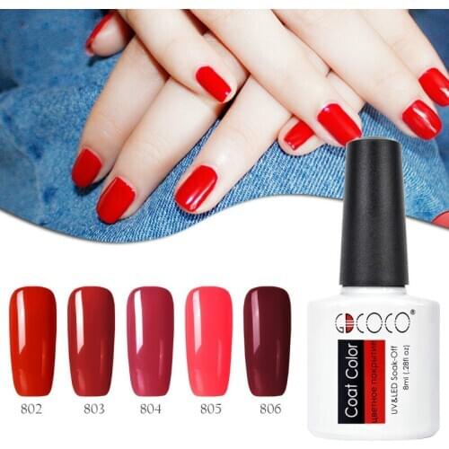 Nail Gel Polish, DIY Manicure UV Gel Lacquer, 8ML, 20 Colors