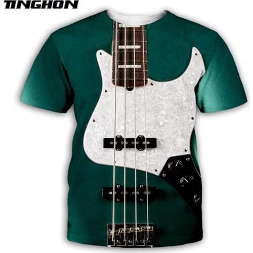 XS-7XL Guitar Art Musical Instrument 3D Full Printing Fashion T Shirt Unisex Hip Hop Style Tshirt Streetwear Casual Summer 15