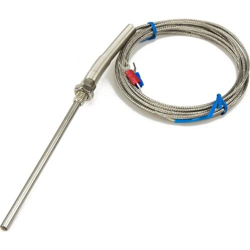FTARP07 K type 3m cable 100mm probe head thermocouple temperature sensor M8 thread CA-187