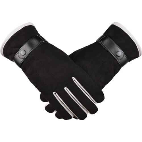 Cashmere Winter Waterproof Gloves Touch Screen Anti-Slip Gloves Men Riding Skiing Warm Fluff Comfortable Gloves Thick WA 026