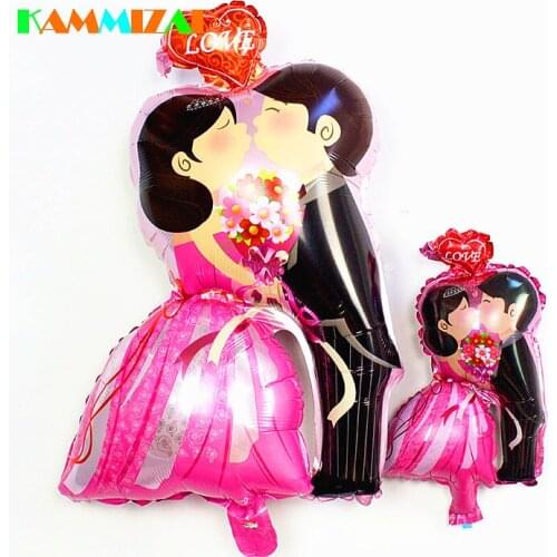 Mini Design Bride Wedding Small Balloons 50pcs/lot Engagement Decoration Globos Party Romantic Rose Love Foil Balloon Supplies
