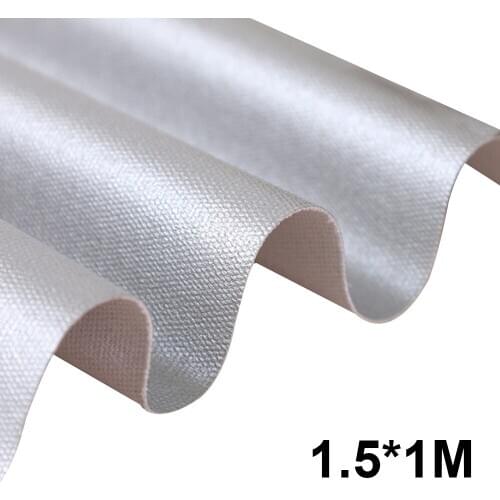 Fire Resistance Flame-Retardant Fabric Silver Coated Heat Resistant Thermal Insulated Waterproof for Oven Gloves Oven Mitt