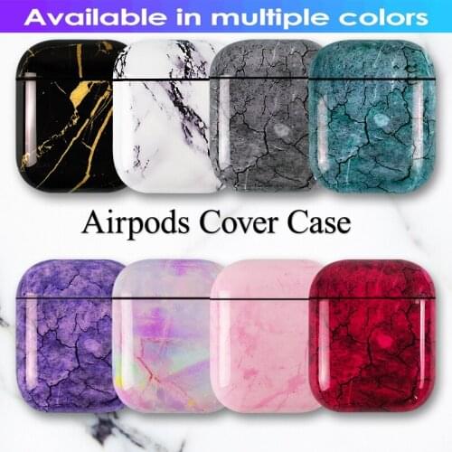 Suitable for Airpods 1 2 marble earphone case shockproof wireless bluetooth earphone protective case