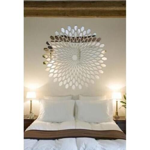 Useful Acrylic Square Decorative Mirror Wall Stickers Environmentally high-quality Bathroom Livingroom Bedroom Decorative Mirror