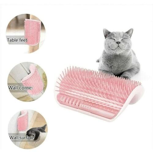 Pet Comb Removable Cat Corner Groomer Scratching Rubbing Brush Pet Hair Removal Massage Trimming Pet Grooming Cleaning Supplies