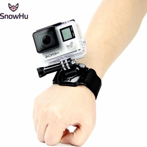 SnowHu for Gopro Accessories 360 Degree Rotation Hand Wrist Strap Band for Go pro Hero 9 8 7 6 5 for Yi 4k for sjcam camera LD09