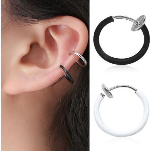 2 Pcs/set Clip-on Earrings Non-piercing Ear Cuff Wrap Earrings For Women Men Punk Jewelry Pendientes Mujer Modaboucle d'oreille
