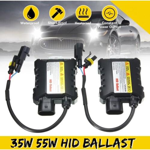 2Pcs 12V Hid Xenon Ballast 35W/55W Digital Slim Hid Ballast Ignition Electronic Ballast For H1 H3 H3C H4-1 H4-2 H7 H8 9005 9006