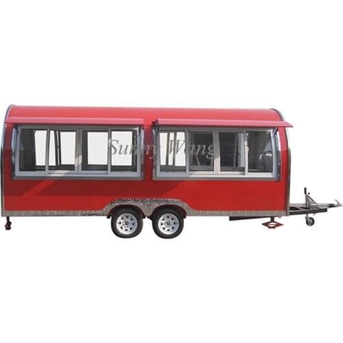 4m long Mobile Fast Food Trailer mobile concessions trailers hot dog cart food truck for sale