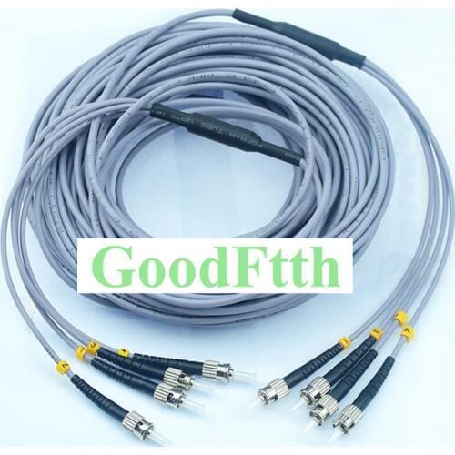 4Core Fiber Armoured armored Patch Cord Jumper Cable ST-ST Multimode 50/125 OM2 GoodFtth 10-50m