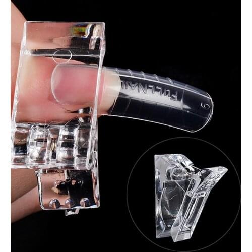 5pcs Poly Extension Nail Gel Quick Building Nail Tips Clip Finger Extension UV Plastic Builder Nail Gel Manicure DIY Tools