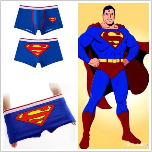 Anime Sexy Lovely Men Underwear Cosplay Superhero Cartoon elastic Underwear Panties high quality Lingerie Prop Gift