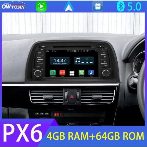 8" PX6 4+64G Car DVD Multimedia Player For Mazda CX-5 2012 2013 2014 2015 2016 Stereo Car Radio GPS 4G DAB CarPlay Android Auto