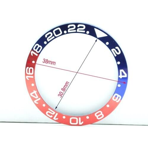 S38308 Aluminum Alloy Watch Bezel Watch Case Ring Parts fit suitable for mens watch case