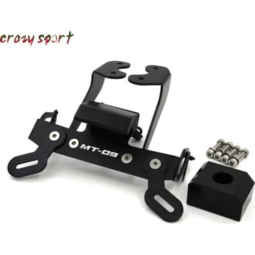 License Plate Holder For YAMAHA MT-09 SP FZ-09 FZ09 MT09 2017-2020 Motorcycl Fender Registration Tail Bracket LED