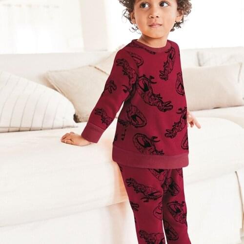 Girls Cartoon Print European and American Style Round Neck Kids Suit Toddler Clothes Toddler Fall Clothes 2021 Girls Outfits