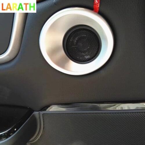 For Honda CRV CR-V 2017 2018 ABS Chrome or Carbon Fiber Paint Rear Door Stereo Speaker Ring Cover Trim 2pcs Car Styling