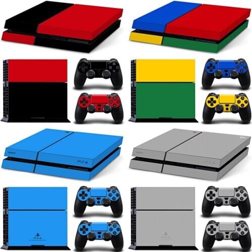 For PS4 Console Vinyl Skin Sticker Controle for Playstation Cover skin 4 + 2 Controllers Gamepad Decal skin sticker