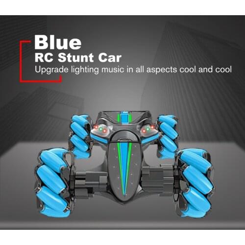 GW124 2.4Ghz RC Off-road Stunt Car Amphibious Vehicle With Watch Remote Control Induction for Childrens Toys Gifts