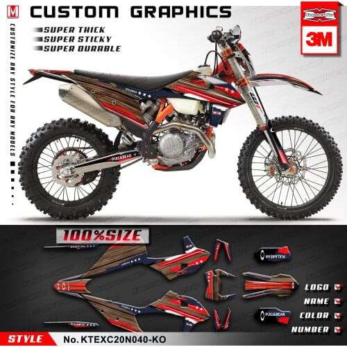 KUNGFU GRAPHICS Dirt Bike Vinyl Decals Sticker for EXC EXC-F XC-W XCF-W 150 300 500 SX SXF XC-F 125 250 350 450 2019 to 2022