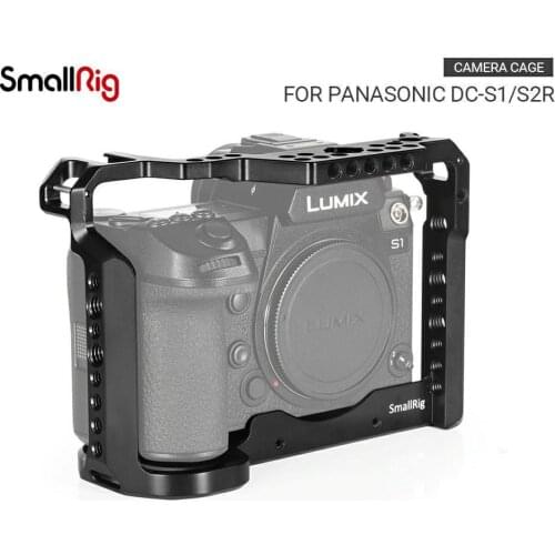 SmallRig DSLR S1 Camera Cage for Panasonic Lumix DC-S1 & S1R Feature W/ Cold Shoe Mount For Micrphone Flash Light Attach 2345