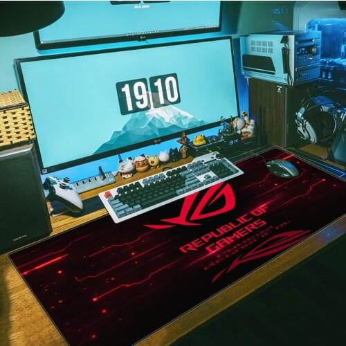 Republic Keyboards Mat mousepad Desk Mat Computer Gaming Mousepad Anti-slip Natural Rubber with Locking Edge Gaming Mouse Mat