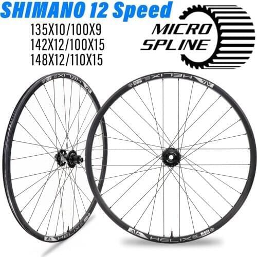 12 Speed MICRO SPLINE Hub XT M8100 M7100 32H 100/110x15MM 142/148x12mm 29er XC Mountain Bike Wheelset BOOST 148MM