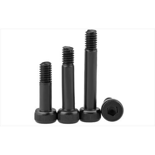 Model bushing screw Carbon steel M2 M2.5 M3 M4 screw half thread black 12.9 grade high strength semi thread hexagon socket