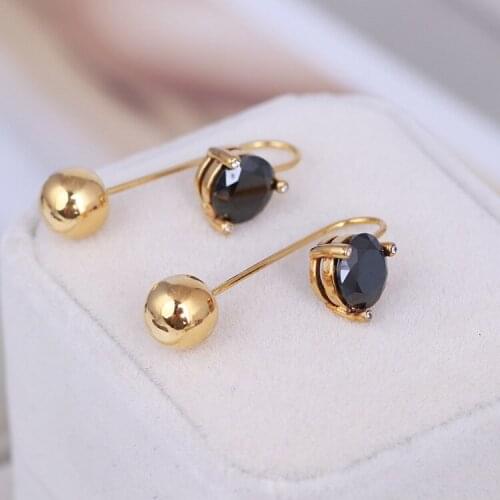 Fashion Metal Ball Ball Pearl Jewel All-match Earrings