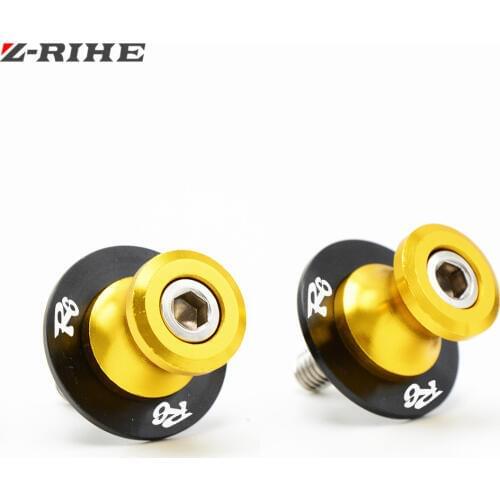 2018 Motorcycle New 6mm-10mm CNC Swingarm Slider Spools stand screws Fit For Yamaha YZF R6 YZF-R6 2004 2005 2006 -2016 R6 LOGO
