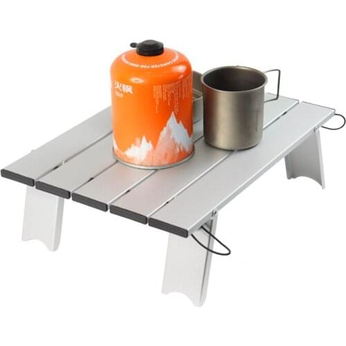 2021 NEW Portable Outdoor Camping Picnic Tableware Barbecue Household Mini Aluminum Alloy Folding Table Multifunctional