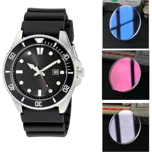 Flat Sapphire Watch Glass 32.7mm x 2.7mm For Casio MDV-106 Replacement Accessories Blue/Red/Transparent Optional