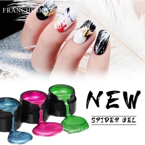 Multicolor Nail Art Stretch Drawing Glue Super Stretch Painted Glue Nail Polish Spider Glue Quick-drying And Tearing 8ml TSLM1