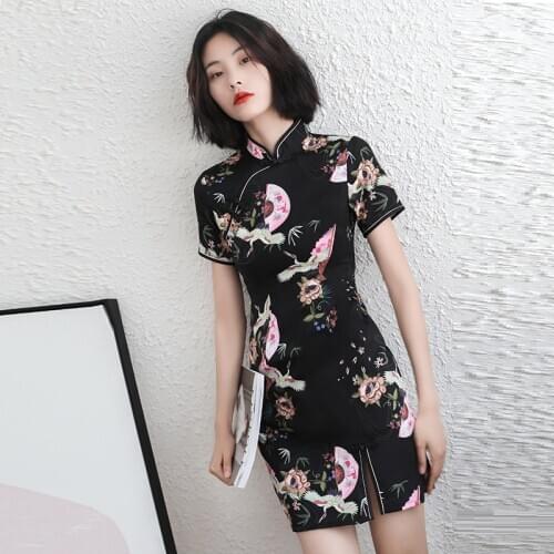 Sexy Oriental Dress Qipao Chinese Style Cheongsam Vietnam Traditional Dress Asian Sexy Japanese Dresses Ao Dai Dress FF2792