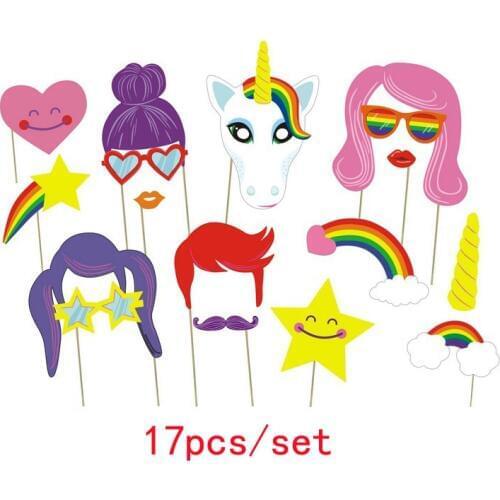 Funny Photo Booth Props DIY Girl Glasses Mustache Happy Photobooth Accessories Wedding Event Party Supplies