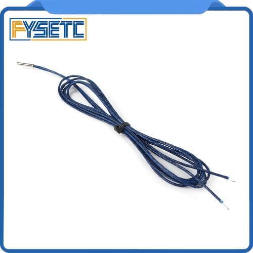 2pcs/lot PT1000 Probe 4mm * 30mm RTD 1m-wire Platinum Thermal Resistance Sensor For 3D Printer E3D Volcano/ V6 Heater Block