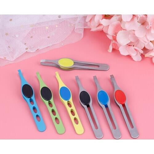 1PC Eyebrow Clip Hair Slanted Puller Stainless Steel Brow Trimmer Face Hair Removal