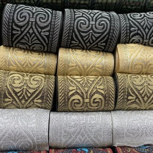 10Yards/lots 5cm NEW Woven Jacquard Ribbon Peach Heart Totem For Curtain And Clothing Accessory ZERZEEMOOY