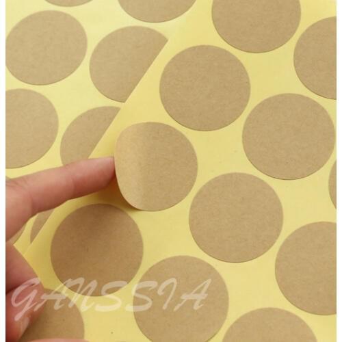 100pcs/lot Dia:35mm Vintage Blank round kraft sticker Gift seal stickers for handmade products (ss-09)
