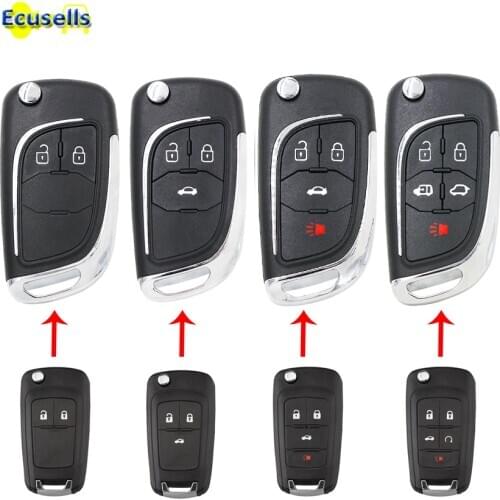 2/3/4/5 Button Flip Remote Key Shell Case Fob for Opel Astra J Mokka Insignia Adam Cascade Karl Zafira for Buick HU100 Uncut