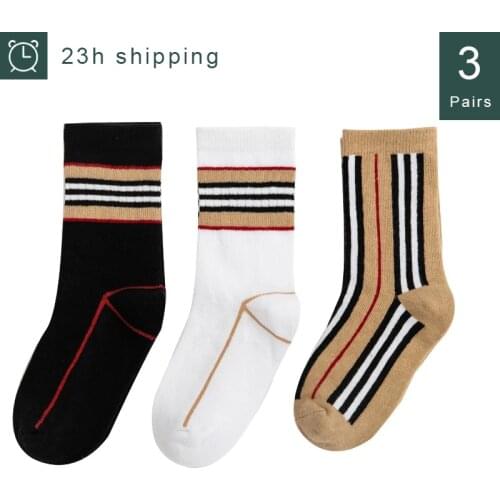 3Pairs/Set 2021 Spring New Sports Unisex Socks Outdoor Basketball 3 Colours Breathable Boys Socks