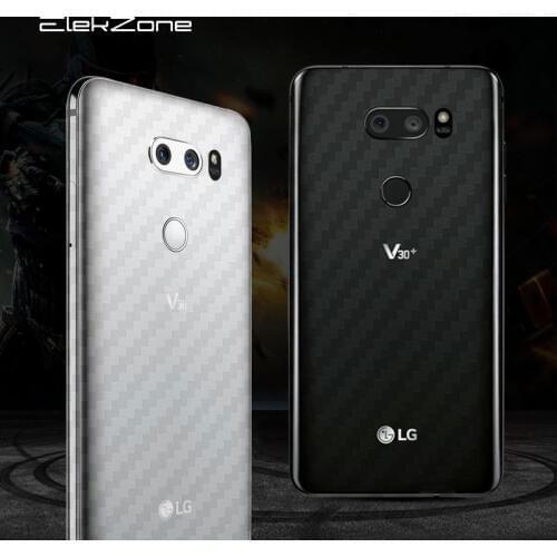5Pcs For LG G7 G6 Q6 V20 V30 Back Cover Protective Film For LG G6 Q6 V30 Plus V40 V50 ThinQ Carbon Fiber Rear Screen Protector