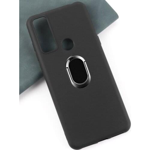 Cases for TCL 20 SE Back Ring Holder Bracket Phone Case Cover for TCL 20 se Phone TPU Soft Silicone Bags