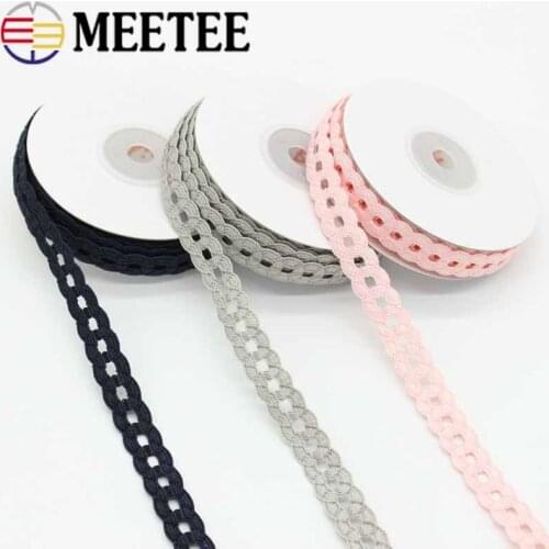 20Meters 15mm Mesh Spandex Elastic Band Baby Hair Decorative Stretching Ribbbons Rope Shoulder Strap Belt DIY Accessories EB106