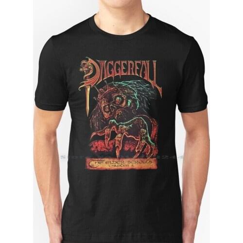 Daggerfall T Shirt 100% Pure Cotton Elder Scrolls Daggerfall Bethesda Video Game Creative Trending Vintage Cool Gift Euro Us