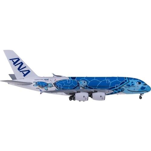 Diecast 1:400 All Nippon Airways Airplane Model A380 JA381A Room Alloy Decorations Collectible Gift