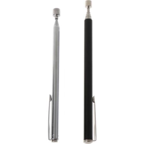 1.5LB Slim 25” Portable Telescopic Magnetic Pick Up Rod Stick Extending Magnet Picker Tools Pocket Clip Pen Style Picker